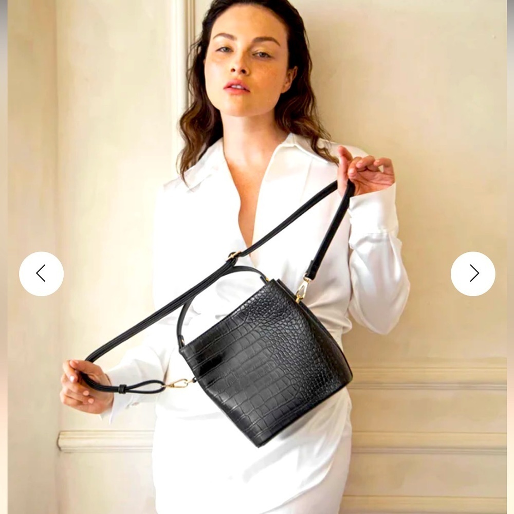 NWT - AOTA Croc Top ELENA BAG. MSRP $188 - Picture 3 of 5